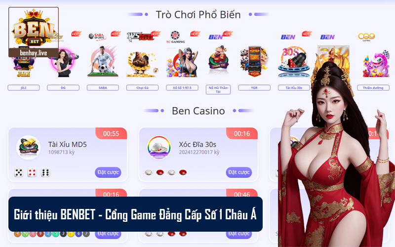 BenBet nổi bật là cổng game uy tín châu Á